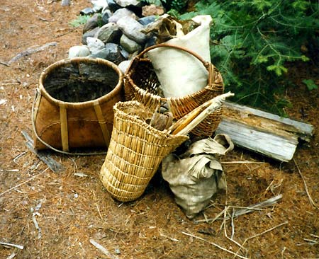 Primitive basket weaving is an easy wilderness survival skill to learn.