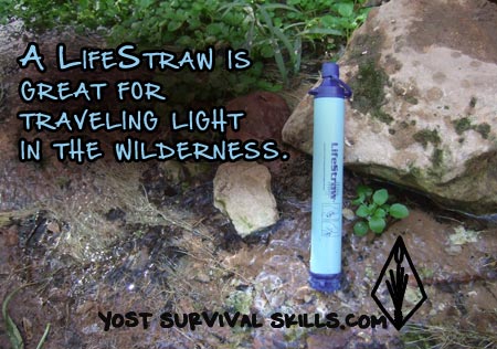 lifestraw water purification straw for a lightweight survival kit