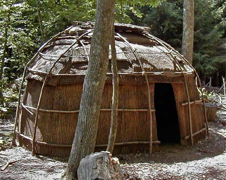 Wigwams are great long term survival shelters if you have the time and materials to make one