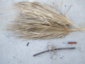 materials for making a primitive broom